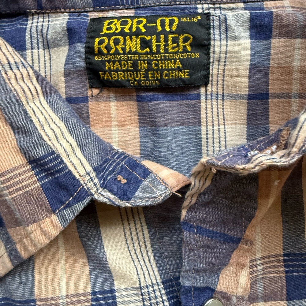 Vintage Bar M Rancher Western Pearl Snap Shirt - Picture 2 of 4
